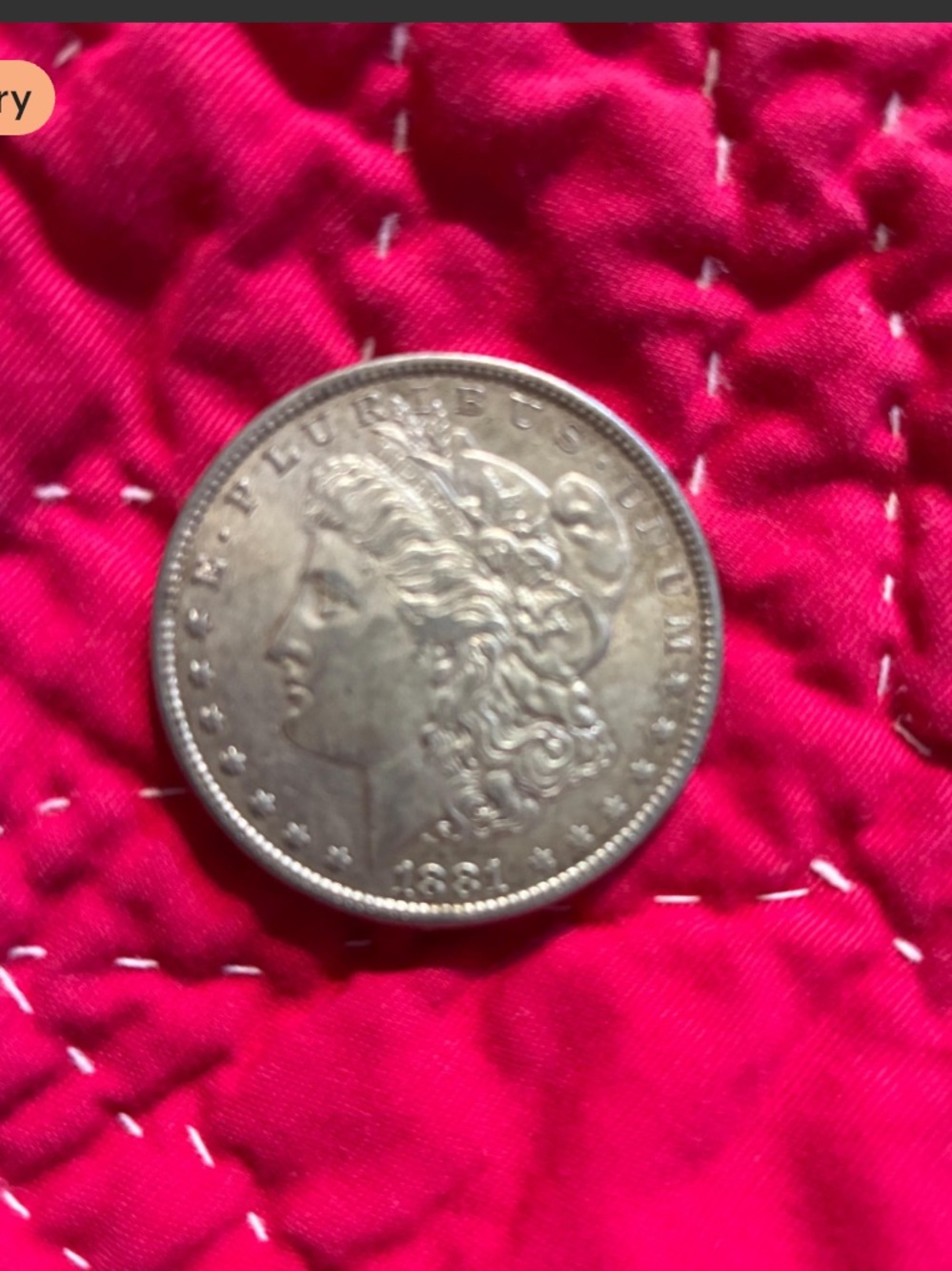 Morgan Silver Dollar Coin, 1881